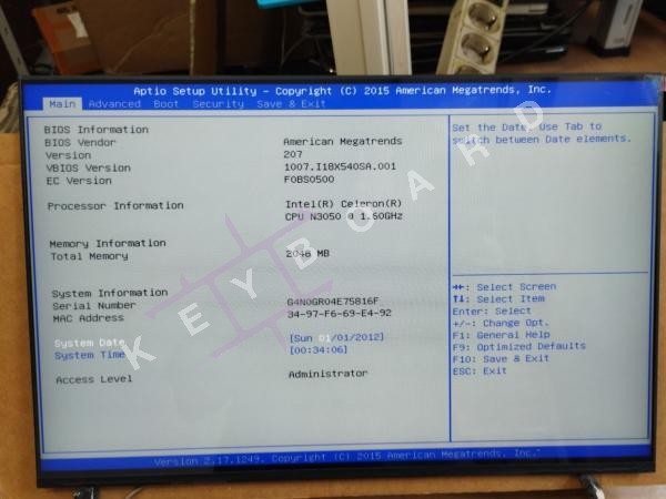 Матриця LCD до ноутбука Acer Travelmate P2 16 TMP216-51